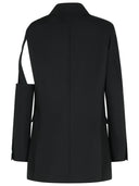 Blazer Coperni 'Cutout' in poliestere nero