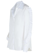 Coperni 'Ruffle' White Cotton Shirt