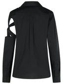 Camisa Coperni 'Cutout' de algodón negra