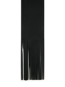Sportmax Long Scarf With 'Avocado' Fringes In Black Virgin Wool