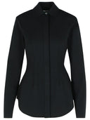 Camisa de punto de viscosa negra Sportmax 'Baffo'