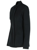 Camisa de punto de viscosa negra Sportmax 'Baffo'