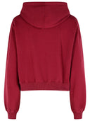 Roteer bordeaux katoenen sweatshirt