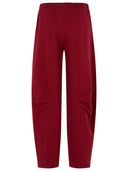 Gire Pantalo en algodón burdeos