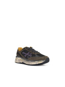 Premiata 'Moerun 7771' Sneakers In Brown And Army Green Suede Blend