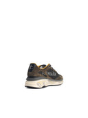Premiata 'Moerun 7771' Sneakers In Brown And Army Green Suede Blend