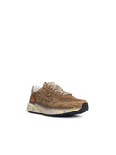 Premiata 'Mick' Beige Suede Blend Sneakers