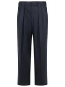 Pantaloni di lana navy tom ford