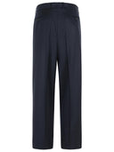 Pantaloni di lana navy tom ford