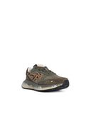 Premiata 'Lauryn' Sneakers In Suede And Green Fabric