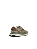 Premiata 'Lauryn' Sneakers In Suede And Green Fabric