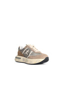 Premiata 'Cassie' Beige Lear Blend Sneakers