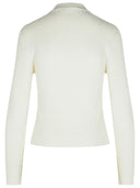 Balmain White Viscose Blend Sweater