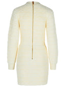 Balmain White Wool Blend Dress