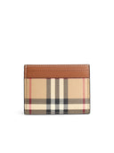 Burberry Cardholder in Beige Tela