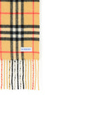 Burberry 'cheque' beige kasjmier sjaal