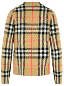 Burberry 'Constance Check' beige cashmere e maglione di lana