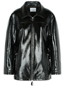 Courreges 'Vinyl' Black Cotton Blend Jacket