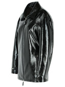 Courreges 'Vinyl' Black Cotton Blend Jacket
