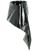 Minifalda de mezcla de algodón negro de Vinyl 'de Courreges