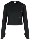 Courreges 'Oblique' Black Wool Blend Jacket