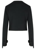 Courreges 'Oblique' Black Wool Blend Jacket