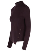 Courreges 'Oblique' Burgundy Viscose Blend Sweater