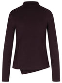 Courreges 'Oblique' Burgundy Viscose Blend Sweater