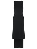 Vestido 'oblicuo' de Courreges en Black Viscose Blend