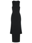 Vestido 'oblicuo' de Courreges en Black Viscose Blend