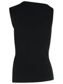 Courreges 'Oblique' Black Viscose Blend Tank Top