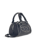Diesel '1 Dr Dome' Black Lear Bag