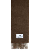 Marni Écharpe en mélange d'alpaga marron