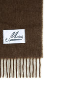 Marni Écharpe en mélange d'alpaga marron