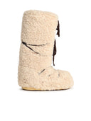 Moonboot Ecru Faux Fur Boot
