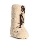 Moonboot Ecru Faux Fur Boot