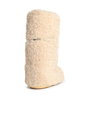 Moonboot Ecru Faux Fur Boot
