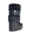 Moonboot Black Faux Fur Boots