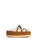 Moonboot 'Evx' Slippers In Shearling Whisky