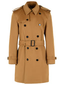 Burberry Medium 'Hastings' Camel Cashmere Trench Coat