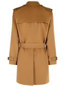 Burberry Medium 'Hastings' Camel Cashmere Trench Coat