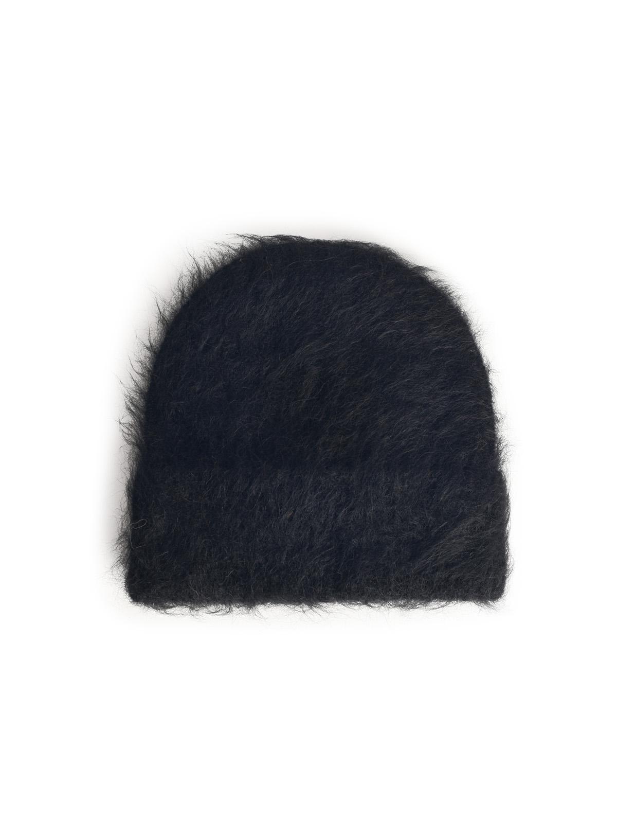 Sefr 'Fuzzy' Black Alpaca Blend Beanie