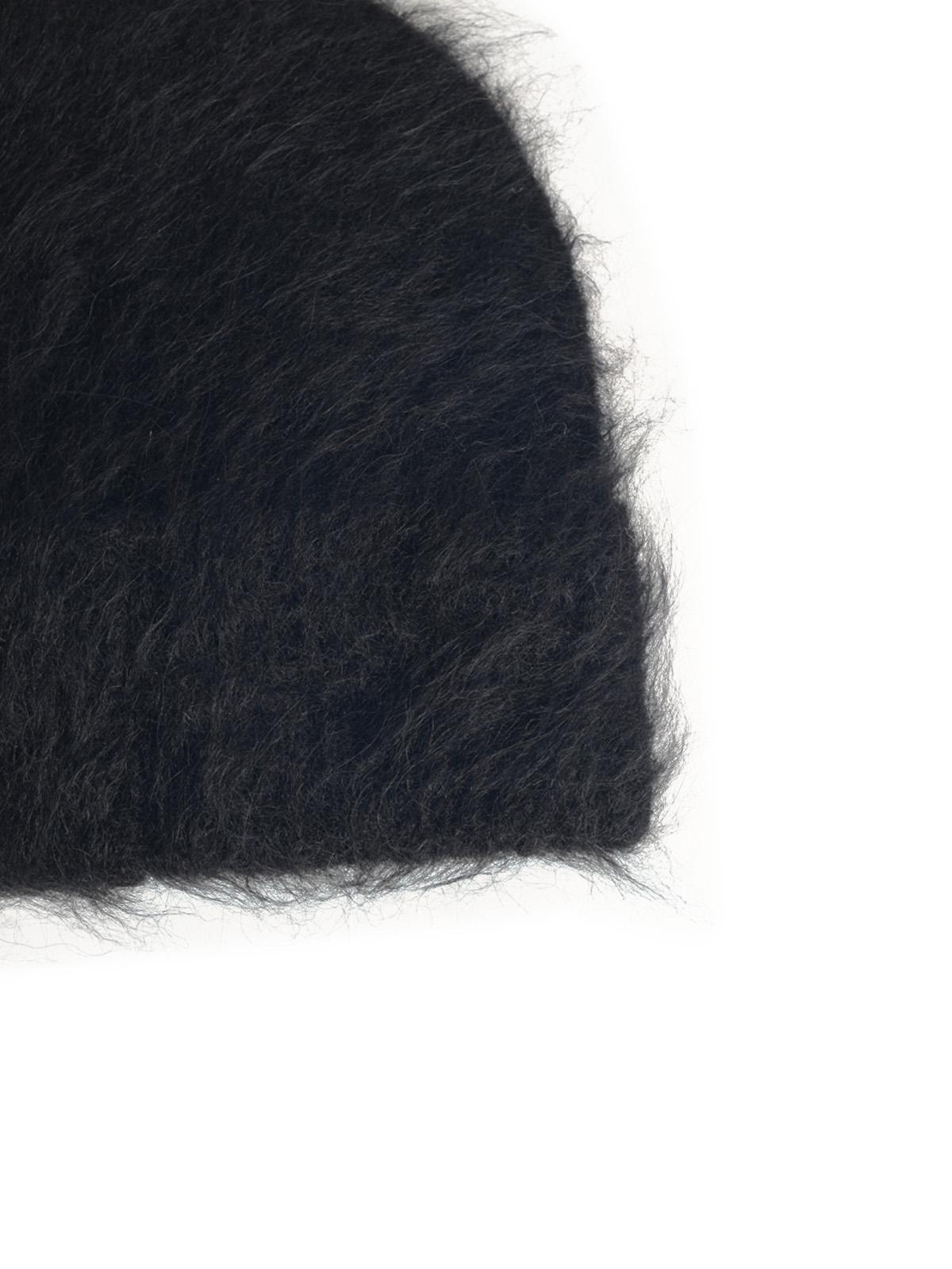 Sefr 'Fuzzy' Black Alpaca Blend Beanie