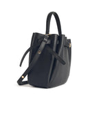 Tory Burch Small 'Romy' Bucket Bag In Black Lear
