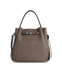Tory Burch Bolsa de cubo 'Romy' en Wild Mushroom Lear