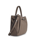 Tory Burch Bolsa de cubo 'Romy' en Wild Mushroom Lear