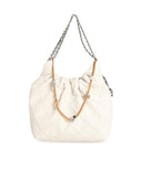 Tory Burch Mini Sac Fleming En Lear Blanc