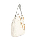 Tory Burch Mini Sac Fleming En Lear Blanc