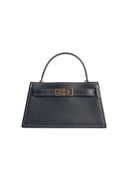 Tory Burch 'Petite Lee Radziwill' Mini Bag In Black Lear