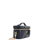 Tory Burch 'Kira' Black Lear Beauty Case